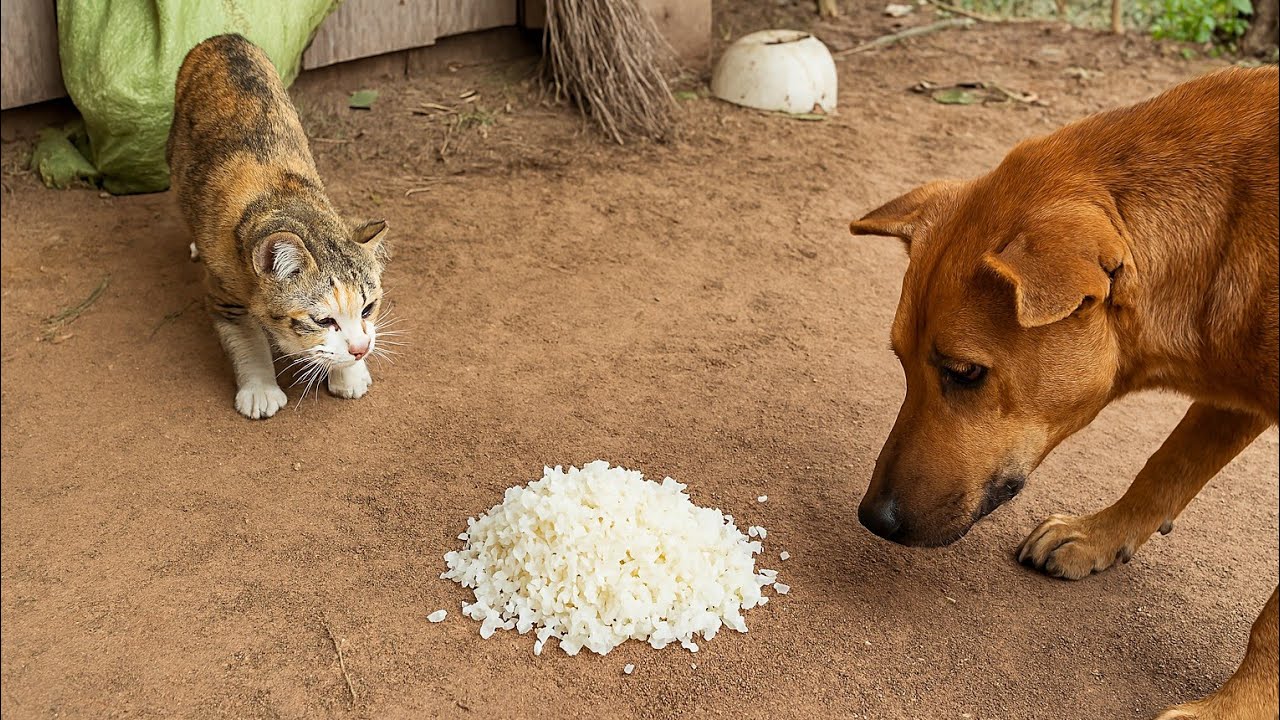 "Cat vs Dog: The Battle for Food"