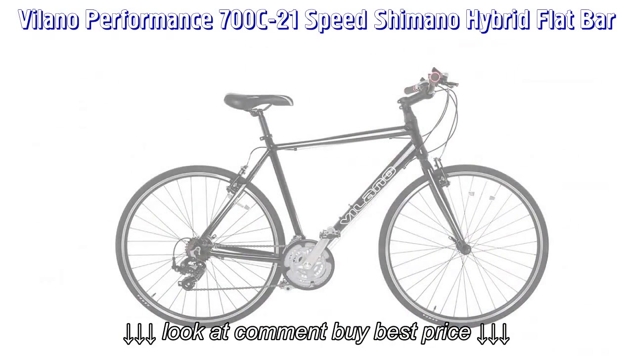 Vilano Performance 700C 21 Speed Shimano Hybrid Flat Bar Commuter Road Bike