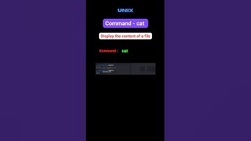 cat - Command in Unix