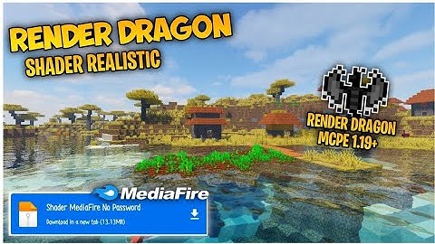 SHADER RENDER DRAGON REALISTIC MCPE 1.19+ MIRIP RTX / JAVA SUPPORT LOW END DEVICE 1 GB RAM