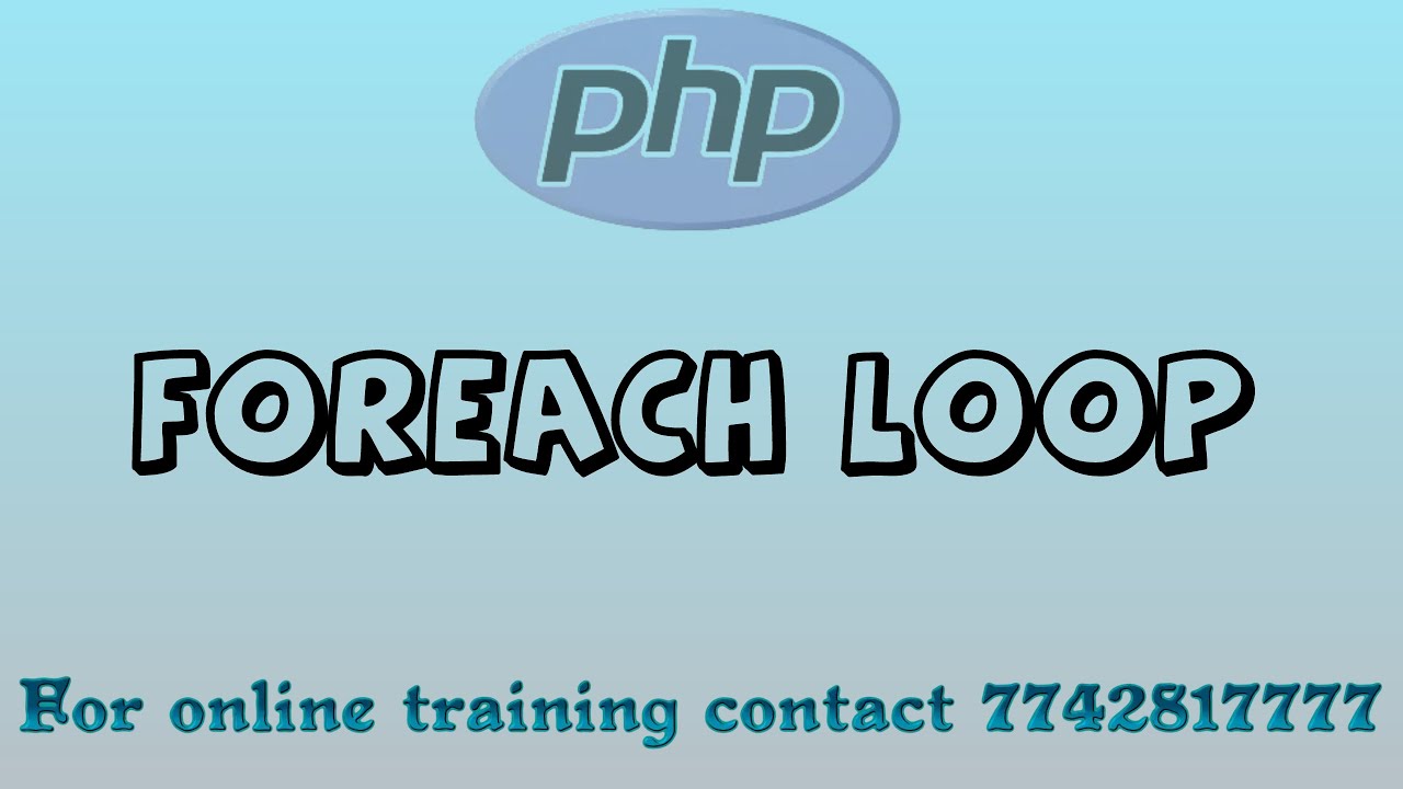 foreach loop in php in hindi - YouTube