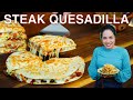 Melt in your mouth cheesy steak quesadillas  mexican food  villa cocina