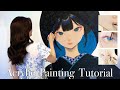 【解説付き】アクリル絵の具で描くイラストメイキング（1.3m）