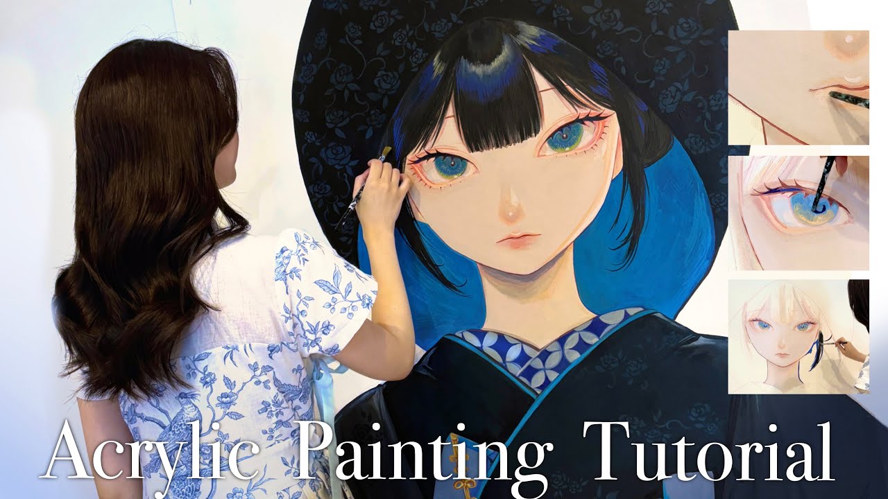 With Commentary] Acrylic Illustration Making-of (1.3m) - YouTube