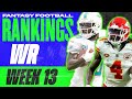 2023 Fantasy Football RANKINGS - TOP 30 Wide Receivers for Week 13