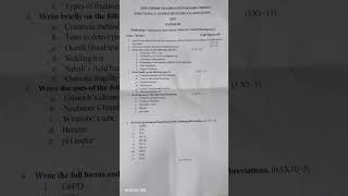 Pathology Question Paper Supplementary Questions 2025 1St Year Dmlt