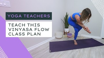Ready to Teach Vinyasa Flow Yoga Class Plan - Peak Pose Eagle | Yoga Lesson Plan Example