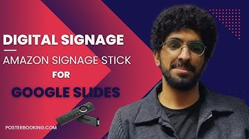 Googleslides with posterbooking amazon signage stick 2025