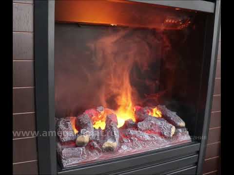 Электрокамин Royal Flame (портал Glasgow темный дуб, очаг Real Flame 3D Olympic)
