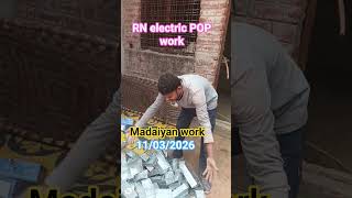 RN electric POP work GI BOX FITTING #viral #construction #electricalindia #funny  #electricalwork