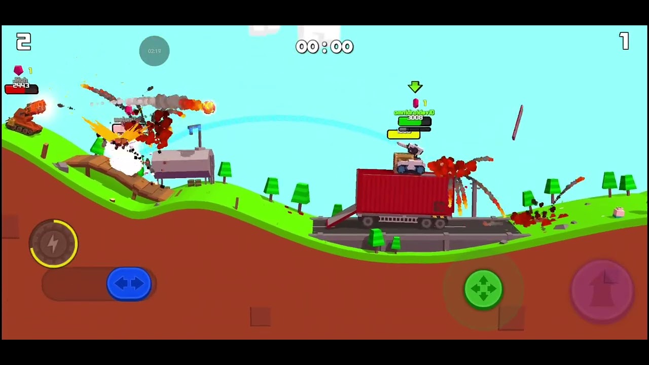 Probando el tanque de láser en 3 diferentes modos