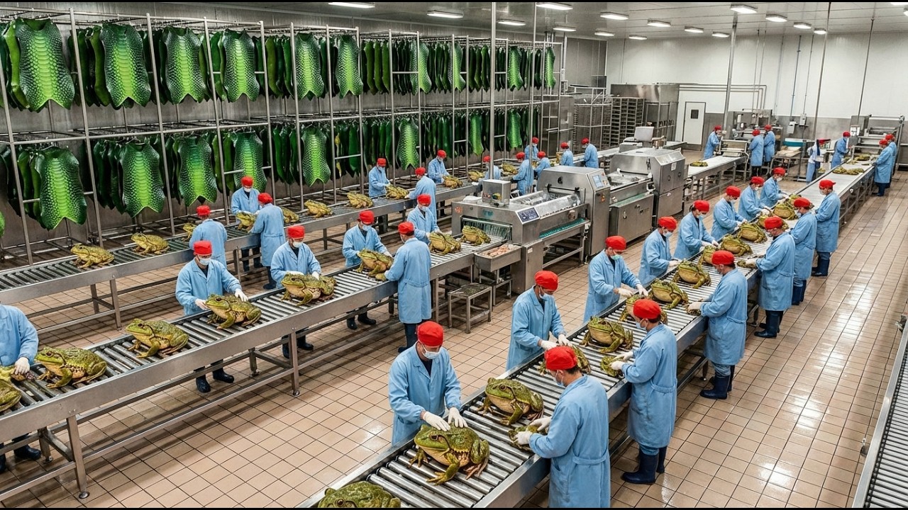 Inside the $Millions Frog Factory From Live Frogs to Gourmet Meat & Luxury Leather Pouches!