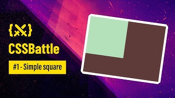 ⚔️ CSS Battle — Simple Square (Battle #1 - Target 1)