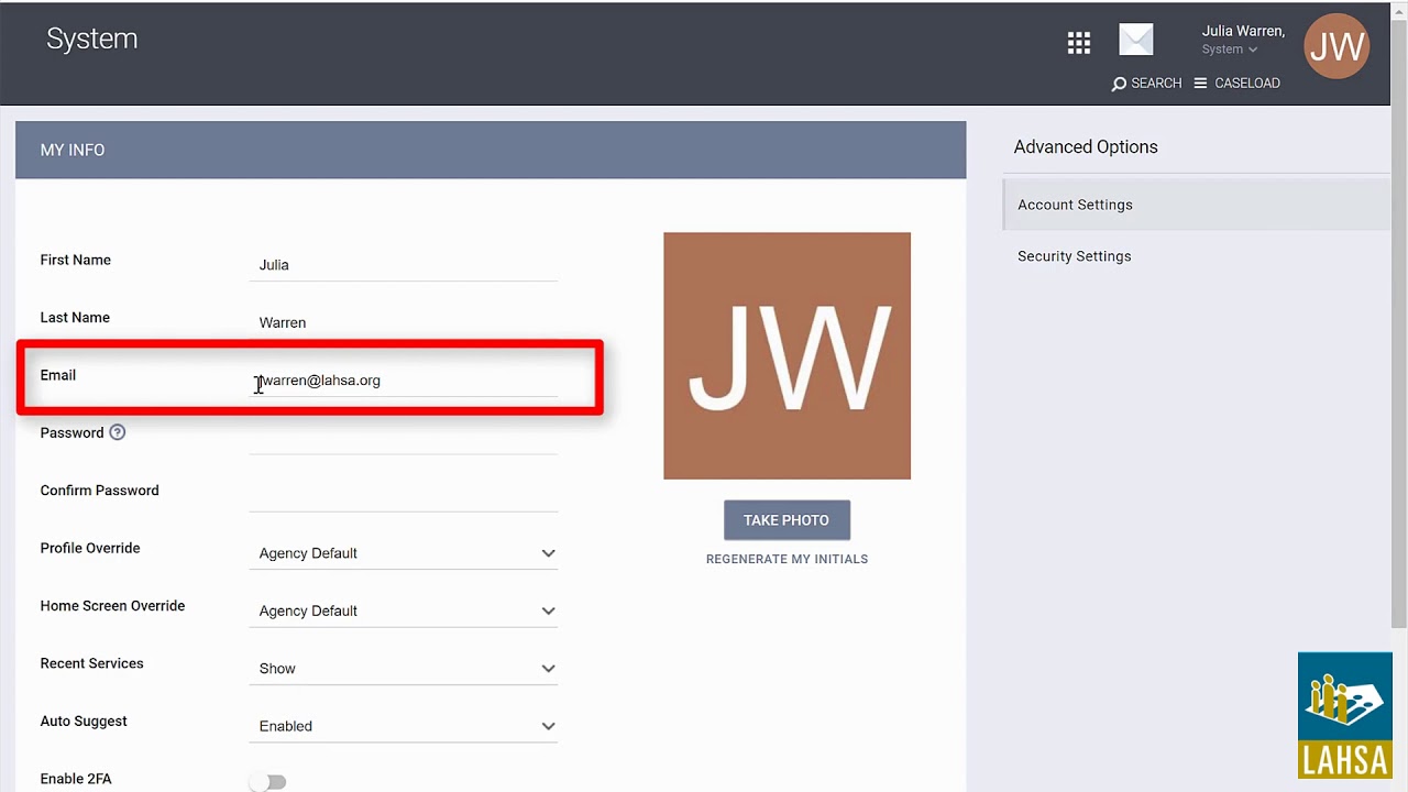 How to Change your Email and Password in HMIS - YouTube