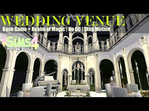 Glimmerbrook Wedding Venue | Base Game + Realm of Magic | No CC | Stop Motion