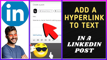 How to Add a Hyperlink to Text In a Linkedin Post?