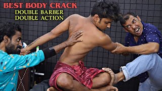 Double Barber Body Cracking | Epic Head & Body Massage by Asim & Tapas | ASMR