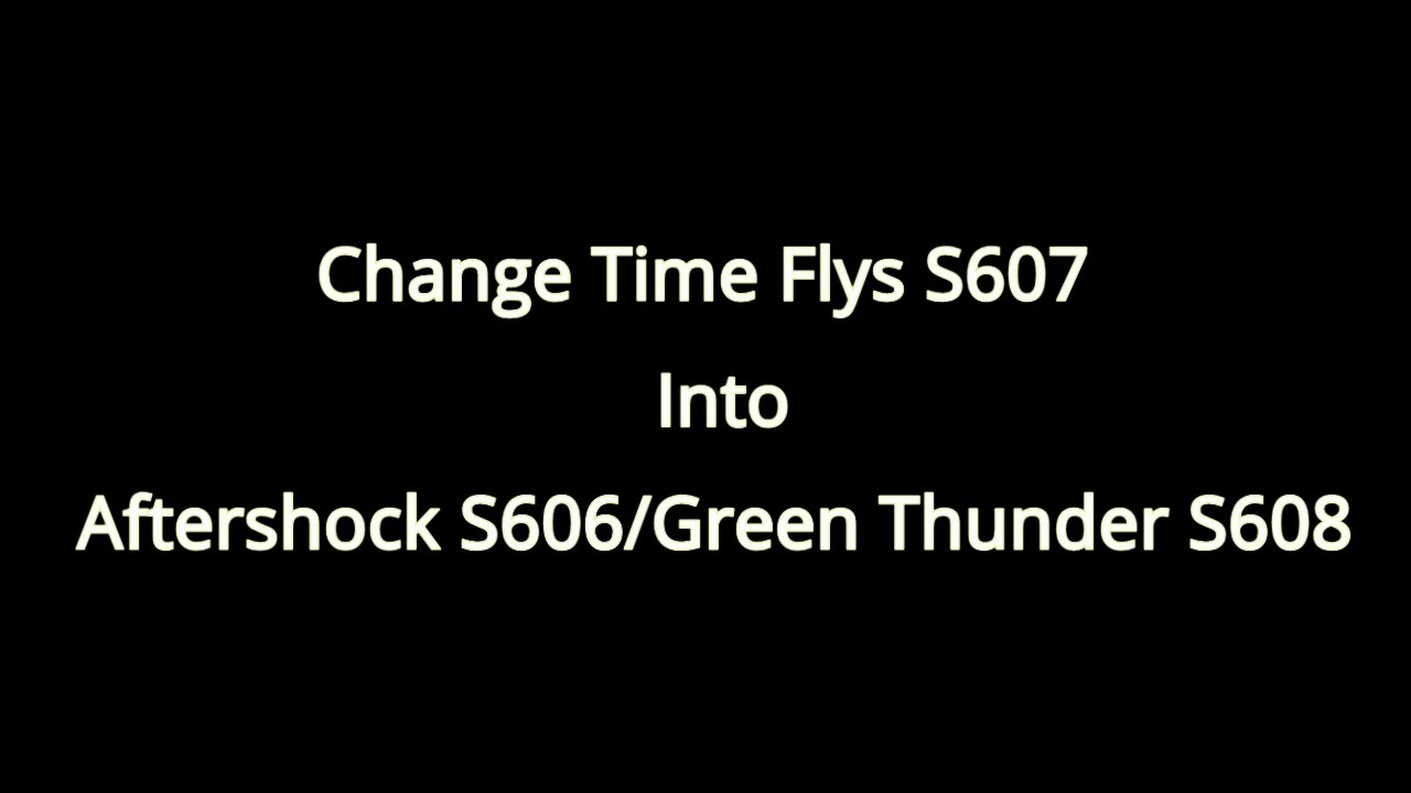[GP TOYS]Change Time Flys S607 into Aftershock S606 / Green Thunder S608
