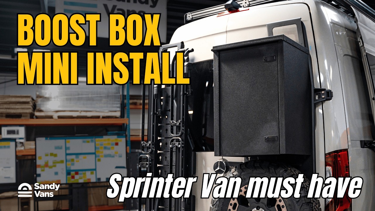 sandy vans boost box Shelf Insert & Brackets coated finish = weatherproof Introducing the Boost Box!