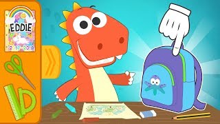 Aprende con Eddie todo para la Vuelta al Cole 👩‍🏫📐Eddie se prepara para su primer día de escuela