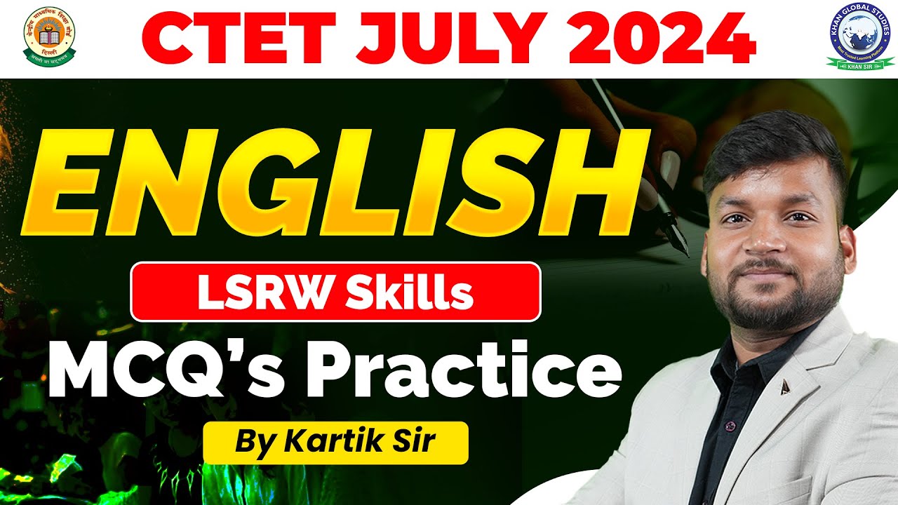 CTET July 2024 || English Pedagogy || LSRW Skills || CTET English || By ...