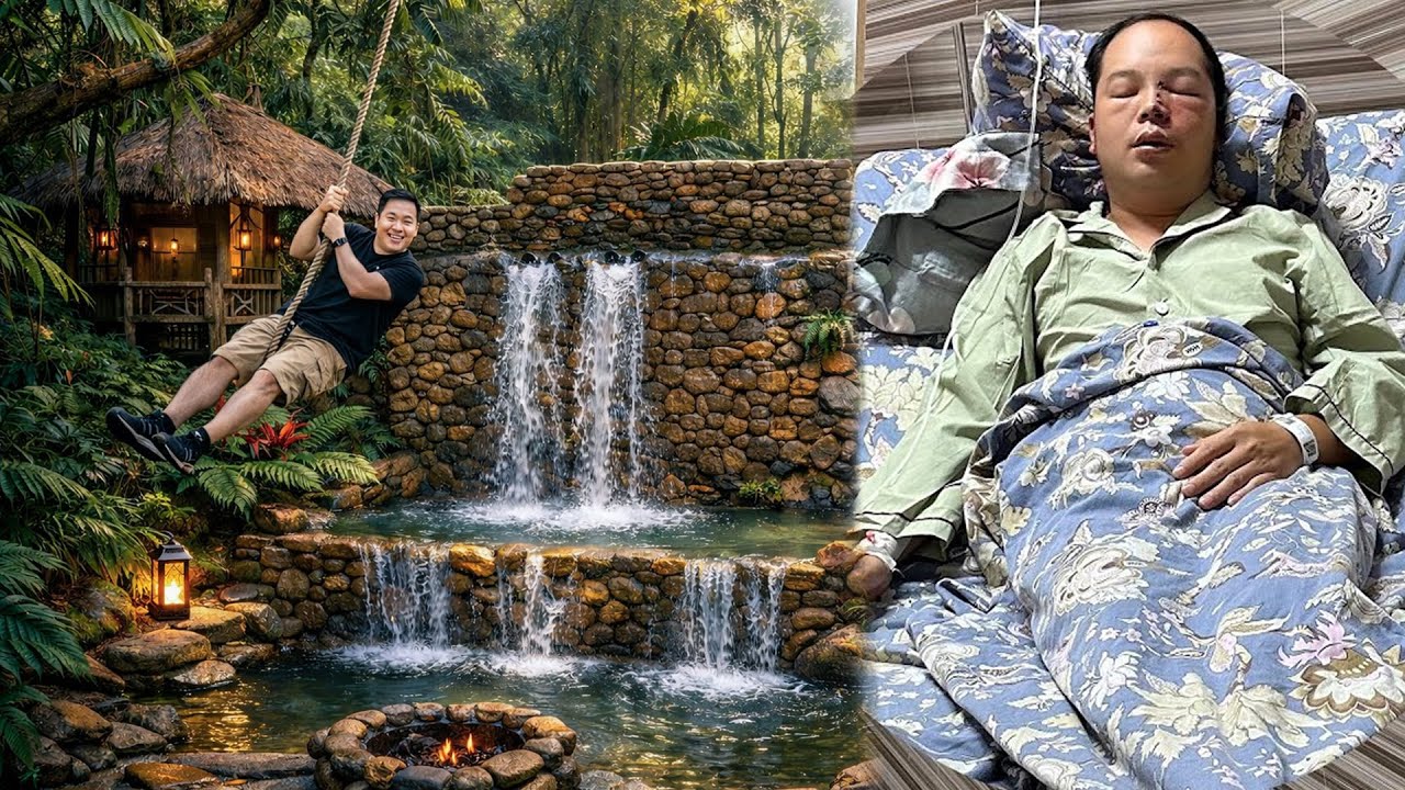 Primitive survival skills, how to build a waterfall, 168 days living in a hospital