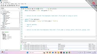SQL lecture - 7 |SQL where, and, or, in, not in, like | NMD PVT LTD