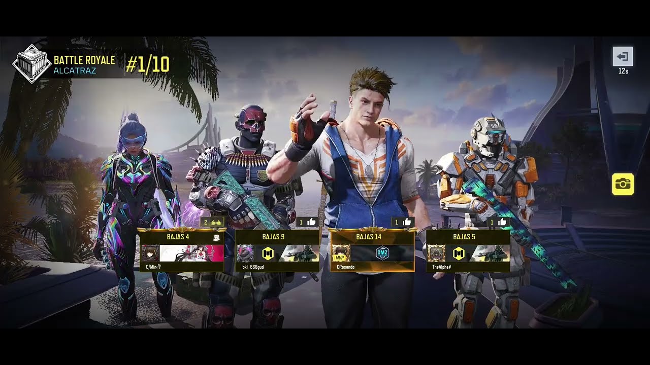 Call Of Duty Mobile. 14 Bajas En Alcatraz 