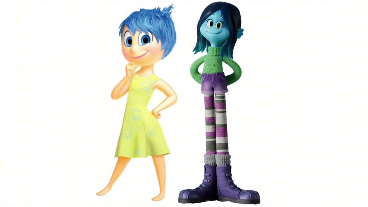 Joy from Inside Out and Ruby Gillman from Ruby Gillman Teenage Kraken