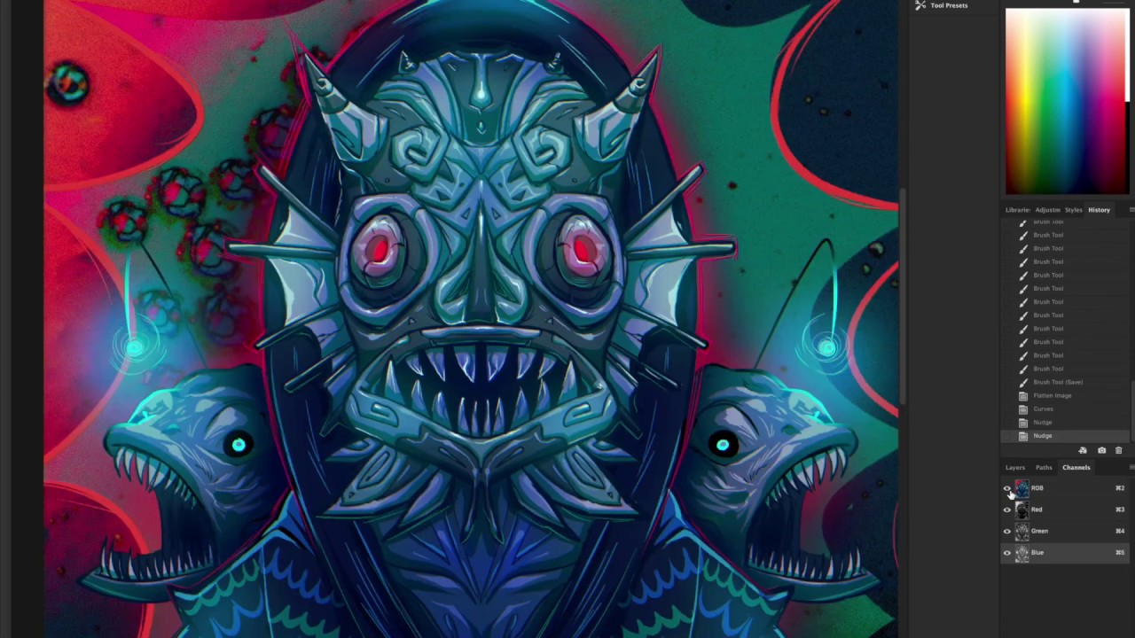 DEEPSEA MASK // SpeedPaint