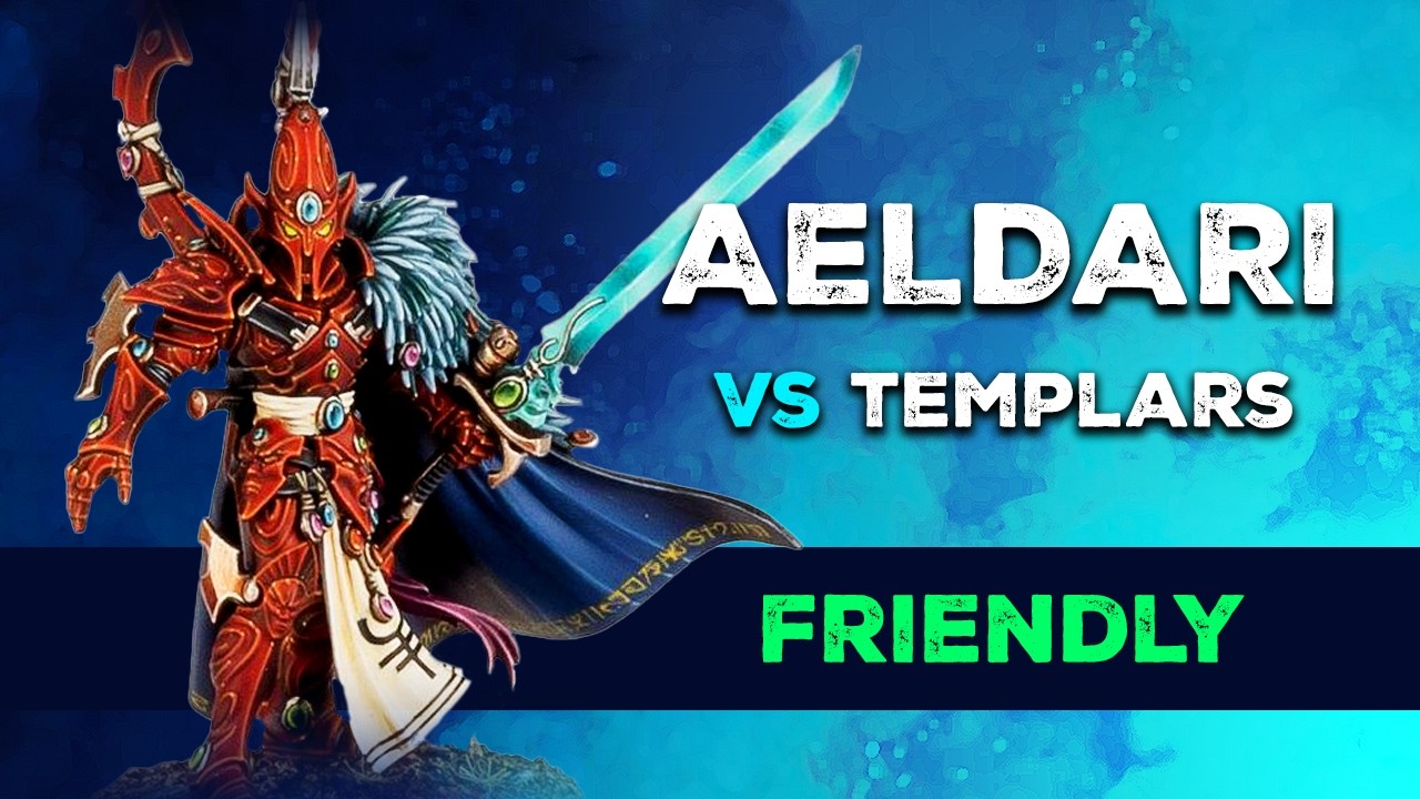 *NEW TERRAIN* AELDARI VS TEMPLARS | WARHAMMER 40K BATTLE REPORT