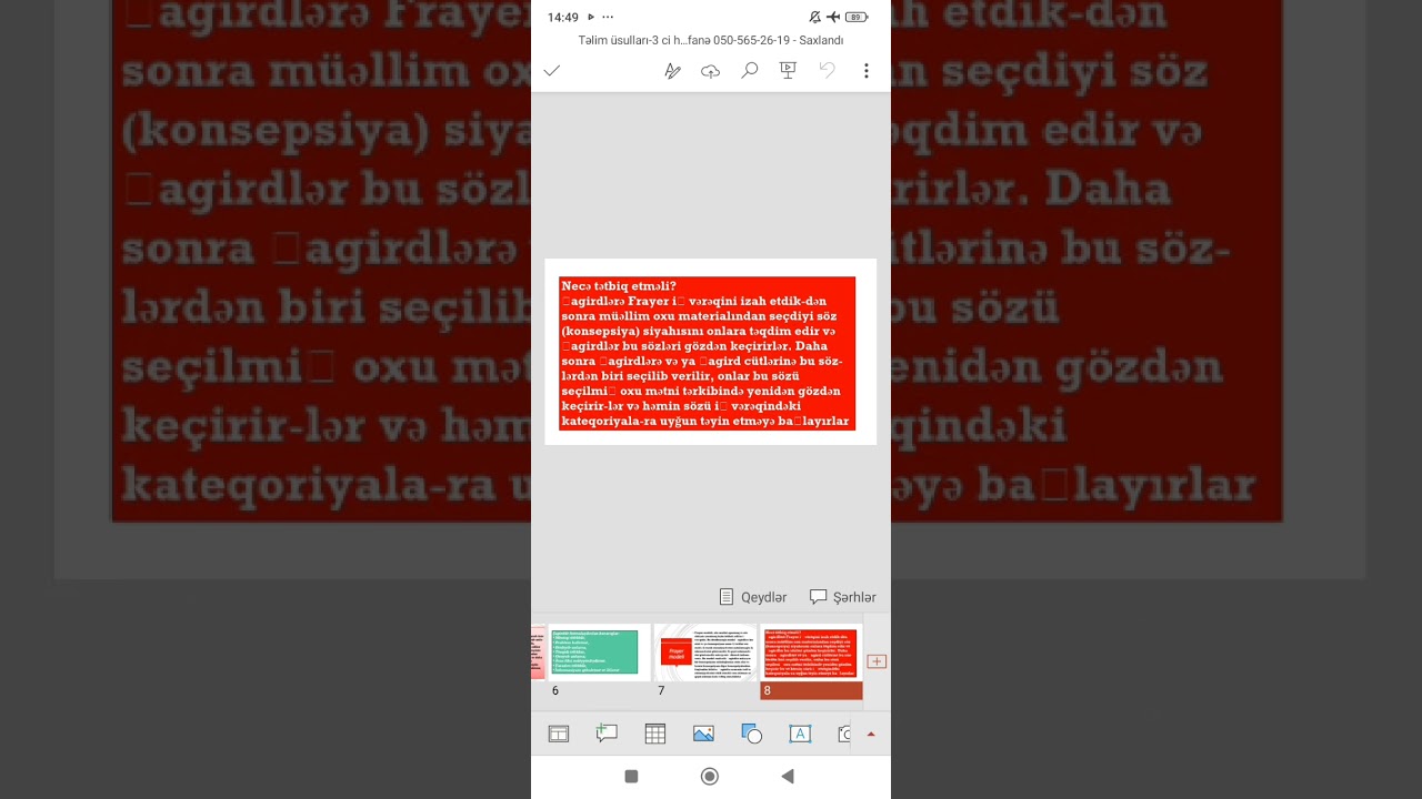 Təlim üsulları 3- ci hissəsi 📚🖋️ CəbrayılovaRufanə 050-565-26-19