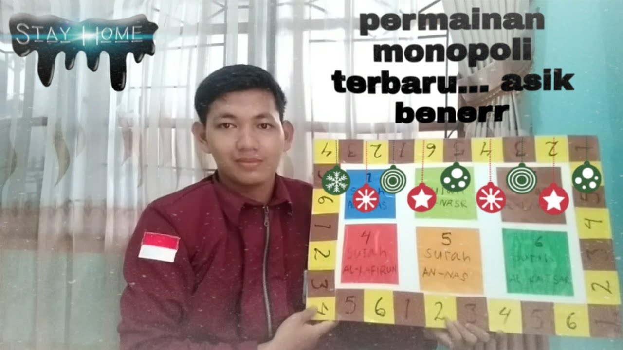 Cara membuat permainan monopoli pintar (media pembelajaran) kelas pai 3K - YouTube