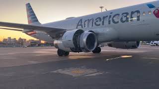 AA (LUS) A320 VS2500 Engine Replacement initial Engine Start Up and Leak Check Boston Logan
