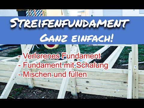 Video: Schalung Für Das Fundament: Wie Man Eine Abnehmbare Kleine Und Nicht Abnehmbare Struktur Herstellt, Wie Und Wovon Man Es Selbst Macht