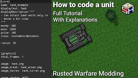 Rusted Warfare Modding | How to make a unit tutorial (part 3)