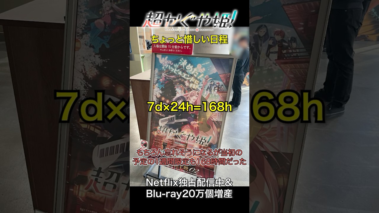 超かぐや姫!ちょっと惜しい?劇場公開終了日