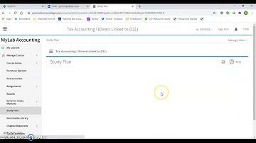How to use the Study Plan in Pearson My Lab