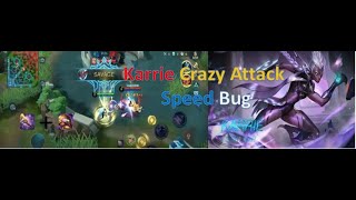 KARRIE CRAZY ATTACK SPEED BUG DOMINANCE ICE + GOLDEN STAFF | MOBILE LEGENDS