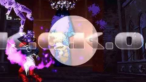 KOF EX Orochi Iori VS Orochi Leona in Battle Field