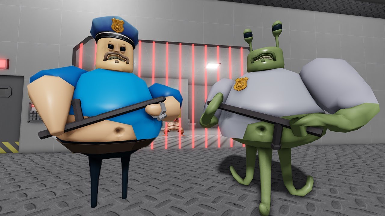 BARRY'S PRISON RUN! ALIEN BASE HARD MODE - Use All Items All Morphs Unlocked !!