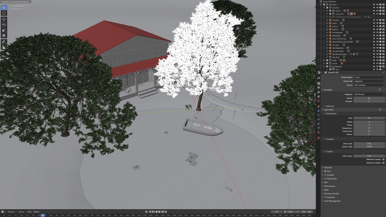 Blender samples. Blender scene. blender scene download.