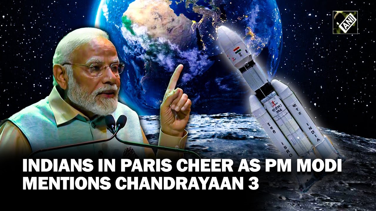 Reverse counting has started…” PM Modi talks about historic Chandrayaan 3 mission in Paris - YouTube