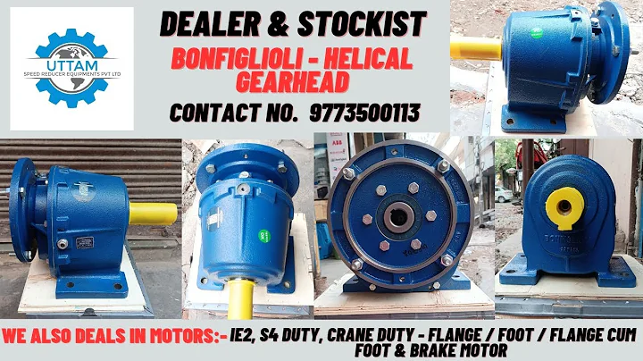 BONFIGLIOLI HELICAL GEARHEAD - UTTAM GEARS - DEALER & STOCKIST#gears#gearbox#bonfiglioli#gearheads