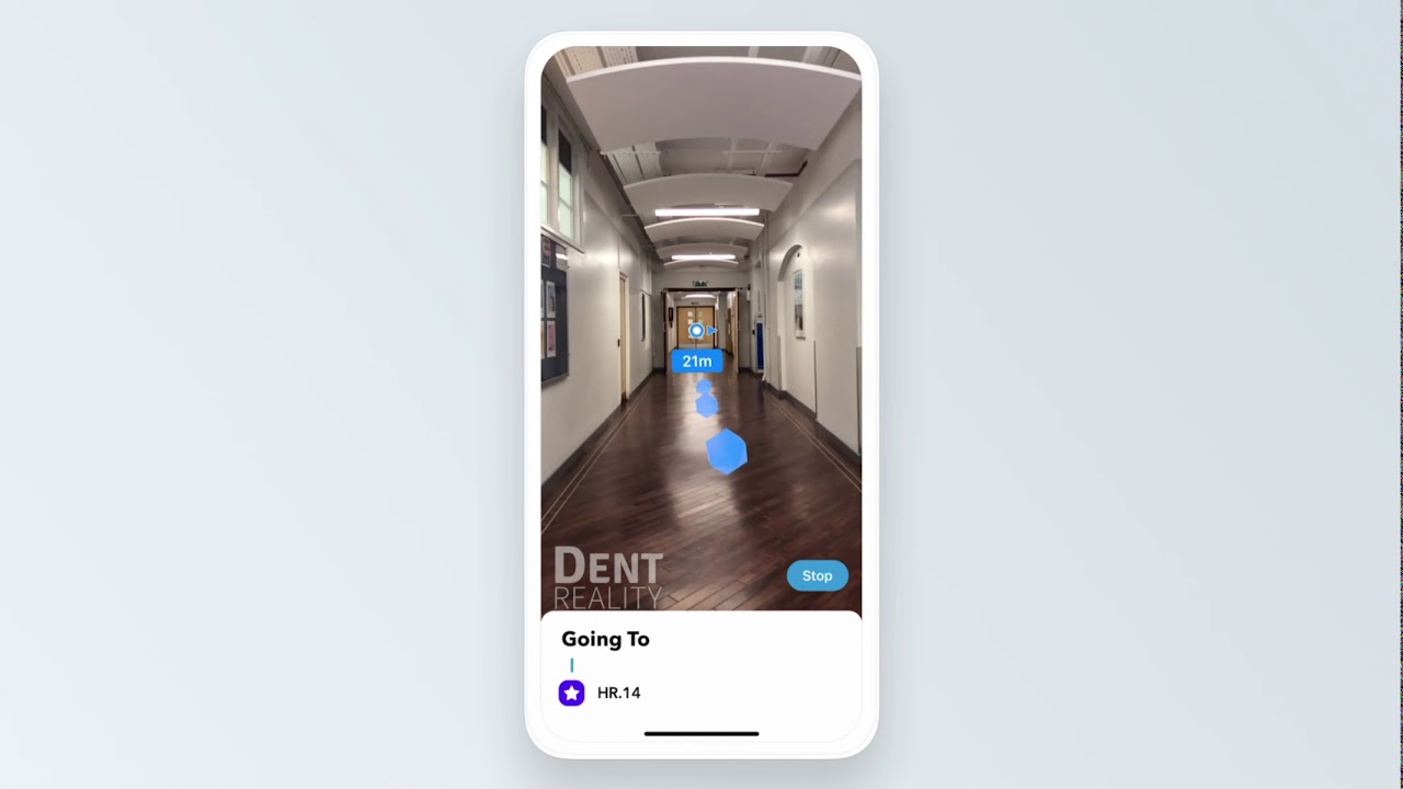 Dent Reality - Indoor AR Navigation Speed Run - YouTube