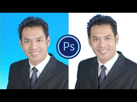 Photoshop📷 CS - How to Change White Background on Passport Size Pic