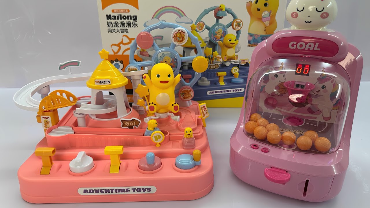 Game console toy unboxing evaluation, milk dragon breakthrough adventure, shooting game toy