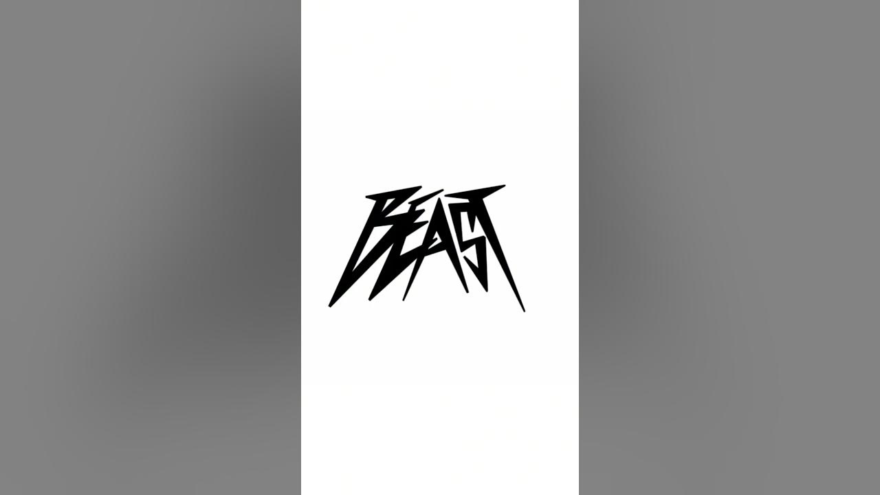 Как нарисовать логотип Mr. Beast в стиле метал. #misterbeast # ...