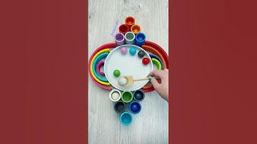 Reverse Color Sorting ASMR #shorts #marblemeg #asmr