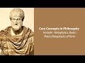 Aristotle, Metaphysics, bk. 1 | Plato's Metaphysics of Form | Philosophy Core Concepts